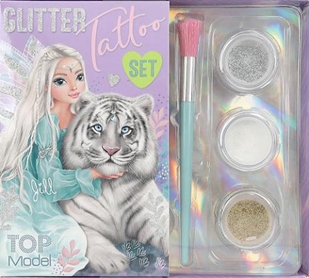 Top model Jill & Tiger Glitter Tattoo Set