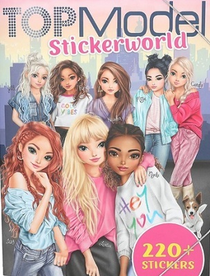 Tvorivý zošit Top model Stickerworld s 220 nálepkami