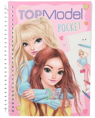 Omaľovánka Top model s nálepkami