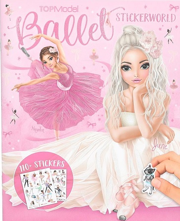 Kreatívny zápisník s nálepkami Top Model Ballet, Hayden & June