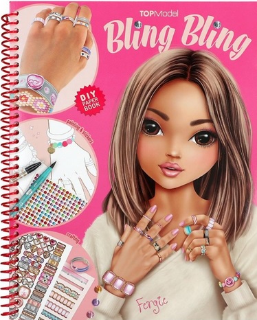 Kreatívny zošit na výrobu a zdobenie šperkov s kamienkami - Top Model (Bling Bling)