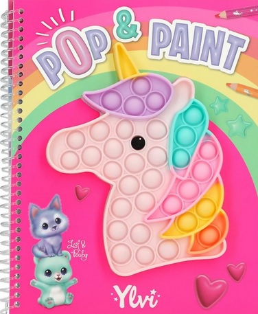 Kreatívne omaľovánky s nálepkami - Pop & Paint Ylvi