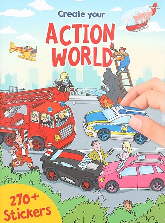 Kreatívny zošit „Vytvorte si svoj vlastný akčný svet“ - Action  World