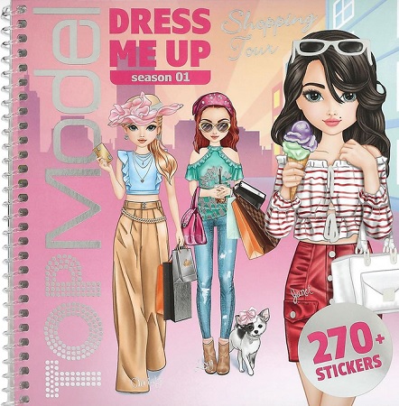 Tvorivý zošit s nálepkami TOP Model - Shopping Tour