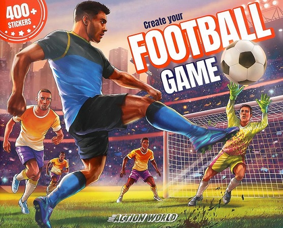 Kreatívny futbalový zošit s nálepkami - Action World