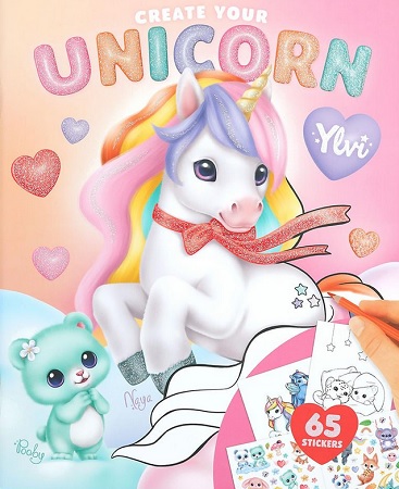Kreatívne omaľovánky s nálepkami - Unicorn Ylvi