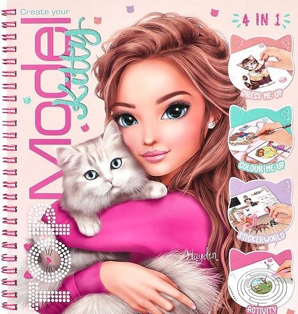 Kreatívny špirálový zošit TOP Model - Kitty, Hayden