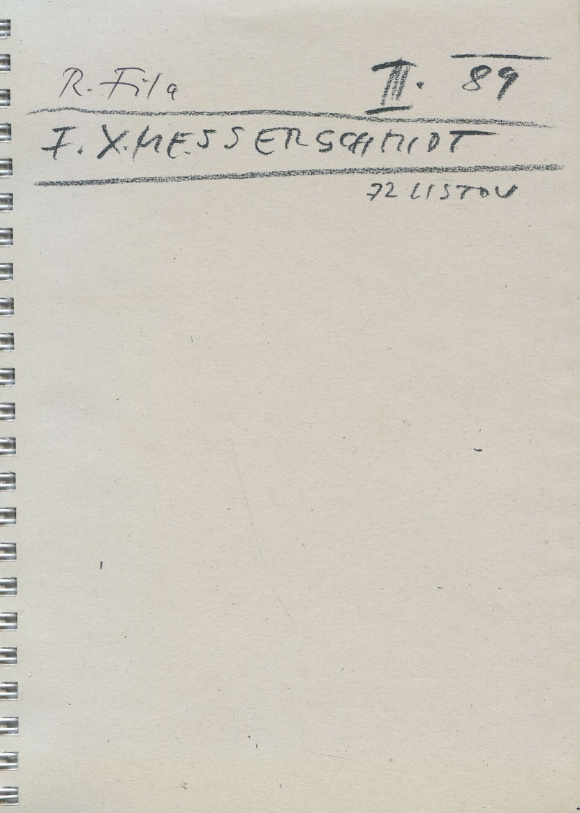 R.Fila - F.X.Messerschmidt III.89 - 72 listov