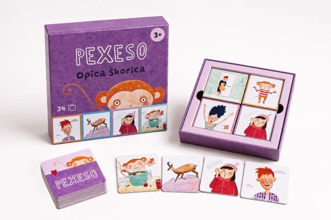 Opica Škorica - Pexeso (48 kartičiek)