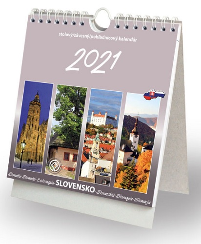 Slovensko 2021 - stolový, závesný, pohľadnicový kalendár
