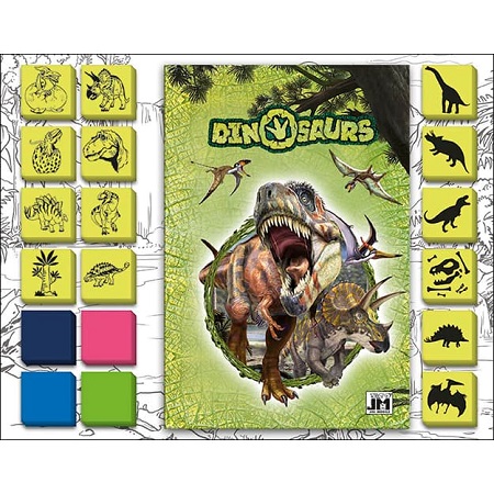 Zábavné pečiatkovanie Dinosaury