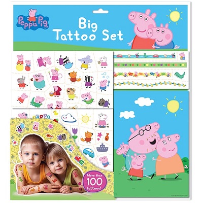 Veľký set s tetovaním Prasiatko Peppa