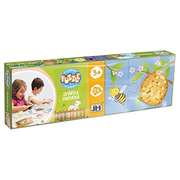 Puzzle pre predškolákov Zvieratká
