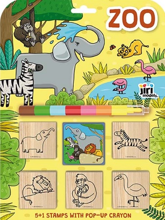 Pečiatky 5 + 1 s voskovkou Zoo