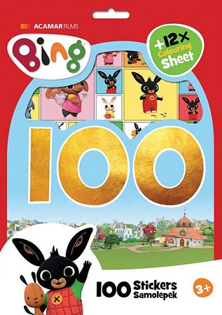 100 samolepiek s maľovankovými listami Bing