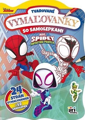Tvarované vymaľovanky Spidey
