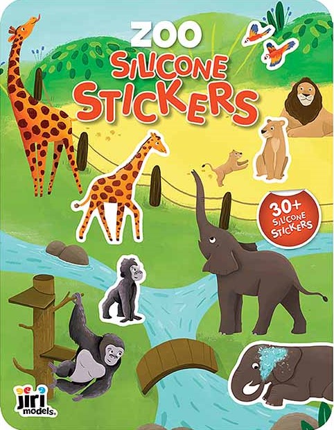 Hra so silikónovými samolepkami Zoo