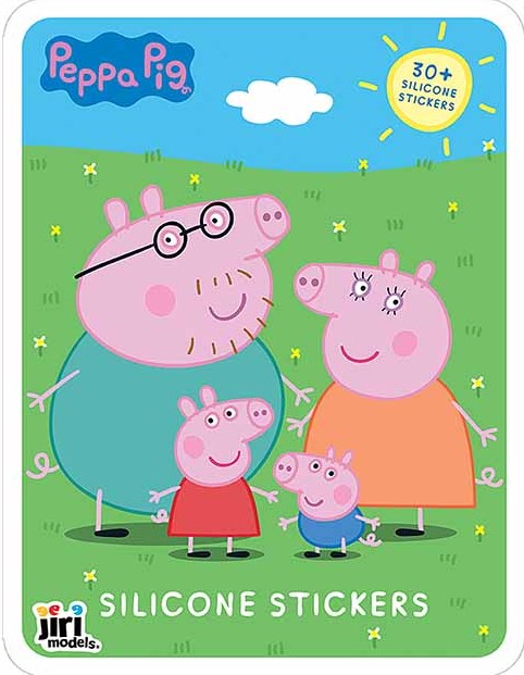 Hra so silikónovými samolepkami Peppa