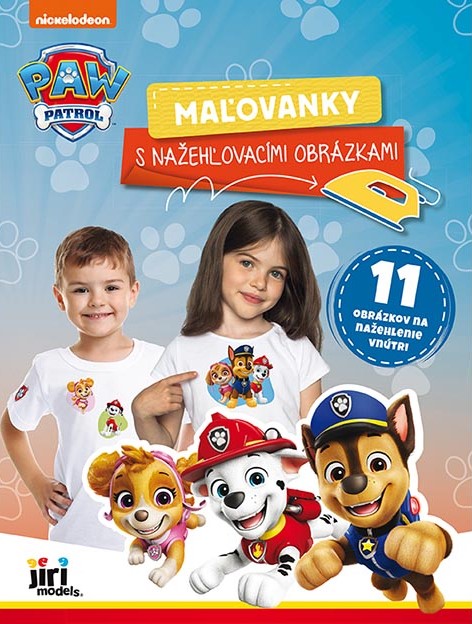 Maľovanky s nažehľovacími obrázkami Labková patrola