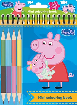 Minimaľovanky s pastelkami - Prasiatko Peppa