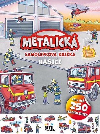 Metalická samolepková knižka - Hasiči
