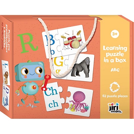 Puzzle pre predškolákov v škatuľke ABC