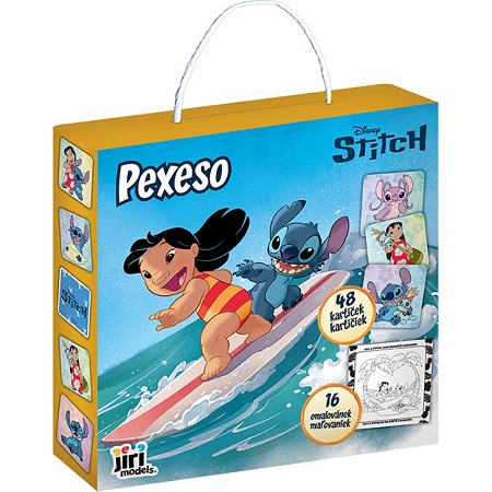 Pexesá v škatulke s maľovankami Lilo & Stitch