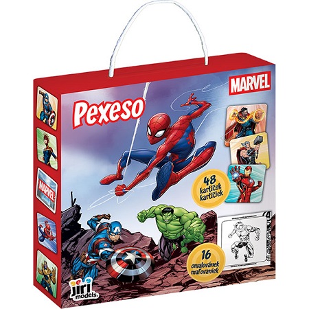 Pexesá v škatulke s maľovankami Marvel