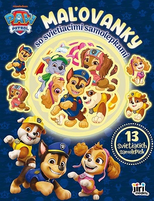 Maľovanky so svietiacimi samolepkami - Labková patrola