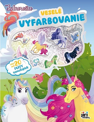 Veselé vyfarbovanie so super samolepkami - Jednorožce