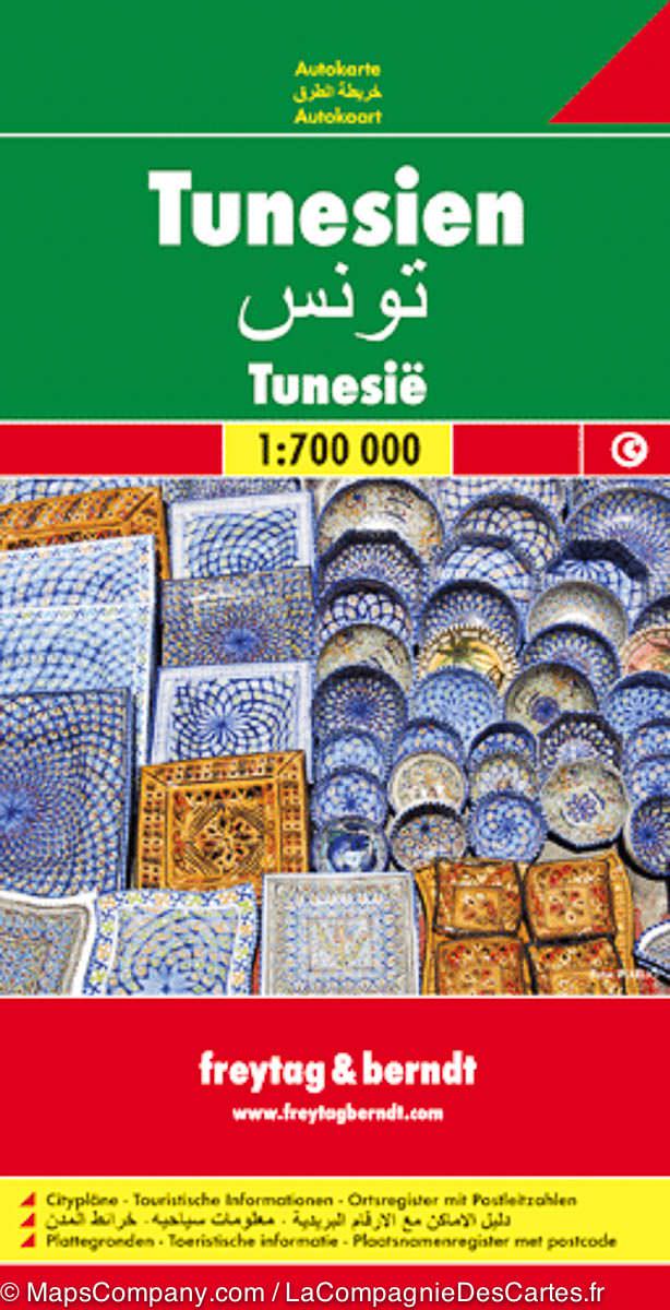 Automapa Tunisko 1:700 000