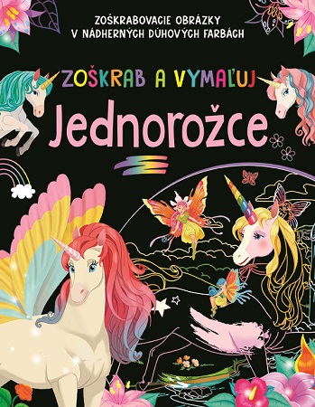Zoškrab a vymaľuj - Jednorožce