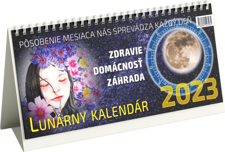 Lunárny kalendár 2023 - stolový kalendár - Zdravie, domácnosť, záhrada
