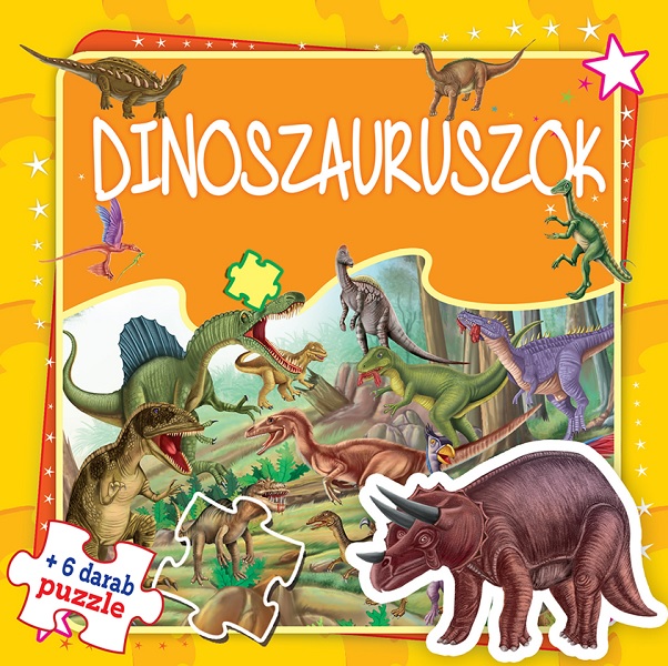 Dinoszauruszok + 6 darab puzzle